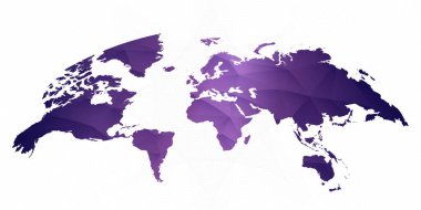 Dünya Haritası üzerinde soyut çizgili arka plan degrade Ultra Violet 