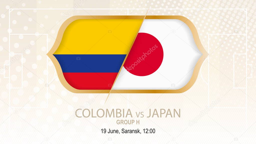 Colombia vs Japan, Group H. Football competition, Saransk.