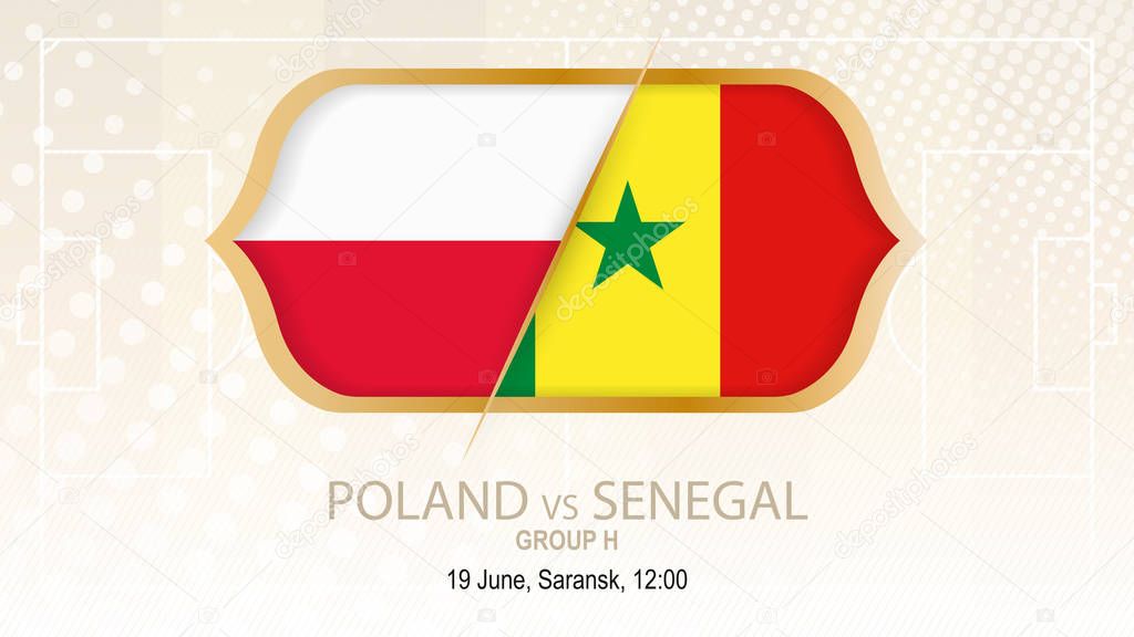 Poland vs Senegal, Group H. Football competition, Saransk.