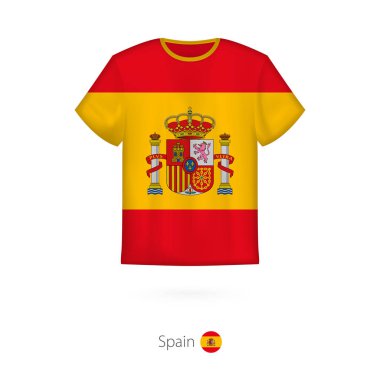 T-shirt Tasarım İspanya bayrağı ile.