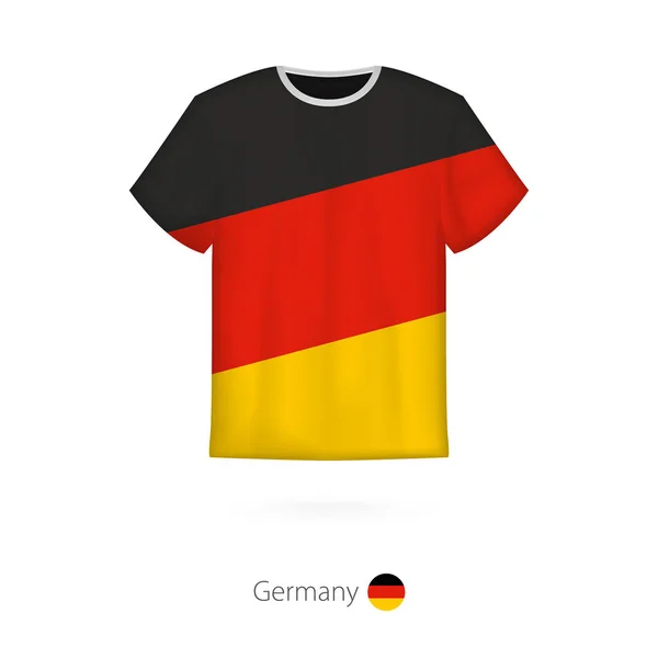 Diseño de camiseta con bandera de Alemania . — Archivo Imágenes Vectoriales