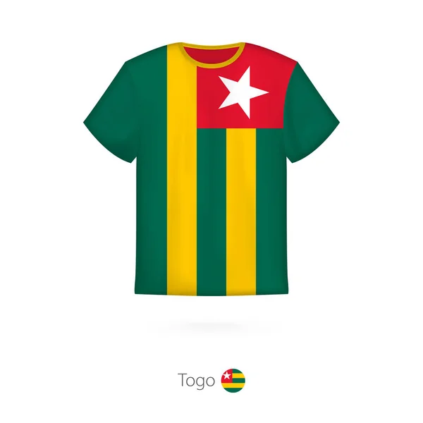 T-shirt design com bandeira de Togo . — Vetor de Stock