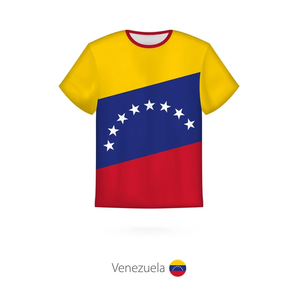 Camiseta con Bandera de Venezuela . — Archivo Imágenes Vectoriales