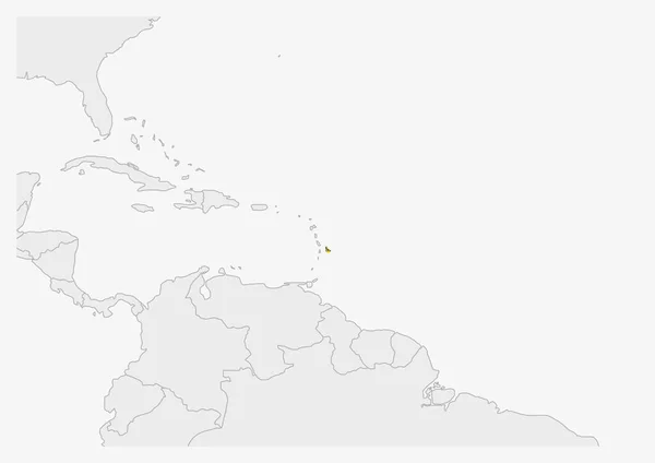 Barbados haritası Barbados bayrak renkleriyle vurgulandı — Stok Vektör