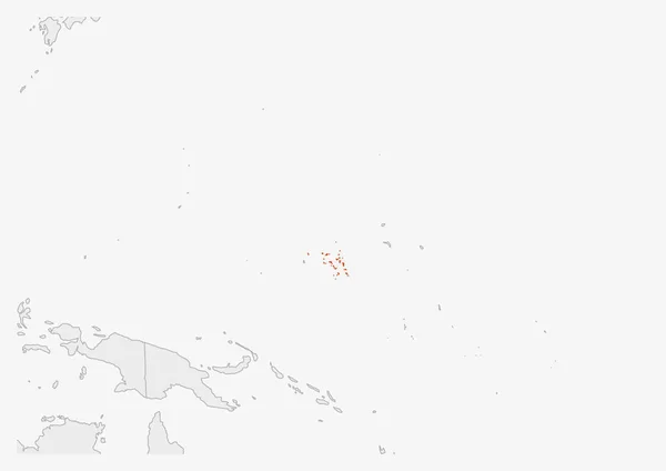 Mapa Wysp Marshalla zaznaczona kolorami flagi Wysp Marshalla — Wektor stockowy