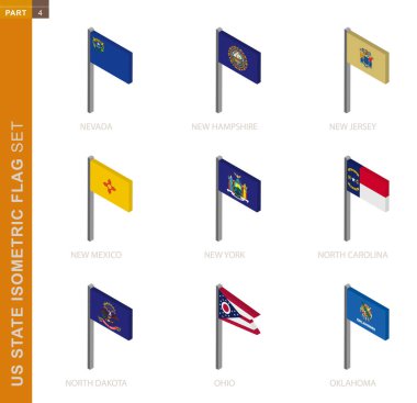 Isometric bayrak seti, Isometric boyutunda bayrak direği.
