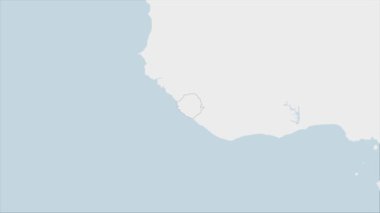 Sierra Leone haritası Sierra Leone bayrak renkleriyle vurgulandı ve ülke başkenti Freetown 'un broşu, komşu Afrika ülkelerinin haritası.