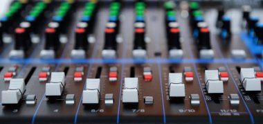 Ses müzik karıştırıcı kontrol paneli