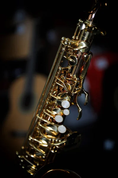 Piece of alto saxophone — Stock Photo, Image