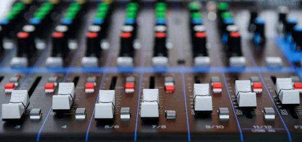 Sound music mixer control panel — Stock Photo, Image