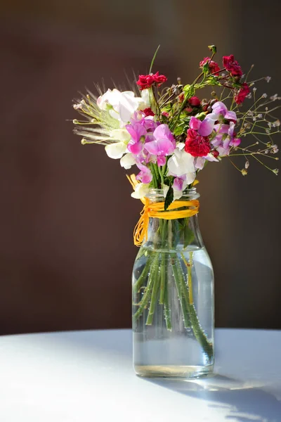 Wild flowers in a vase — Stock Photo, Image