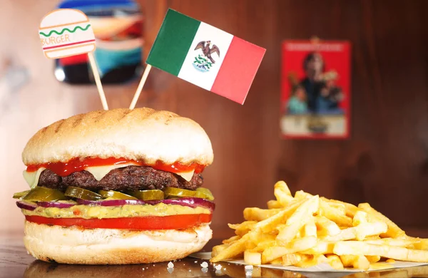 Mexicaanse hamburger Stockfoto