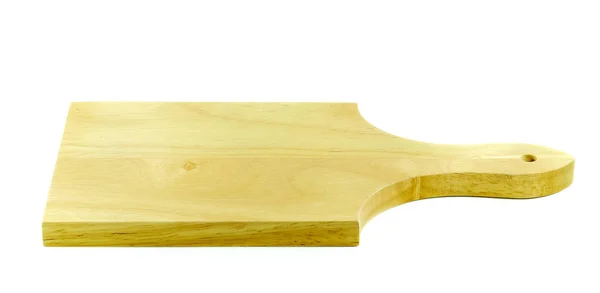 Wooden tray on white background. — Stock Photo, Image