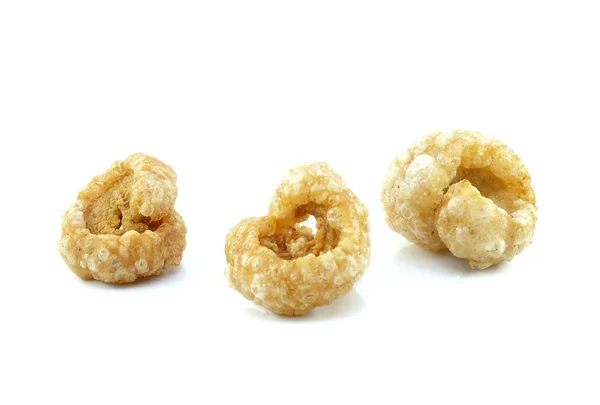 Pork rind on white background. — Stock Photo, Image