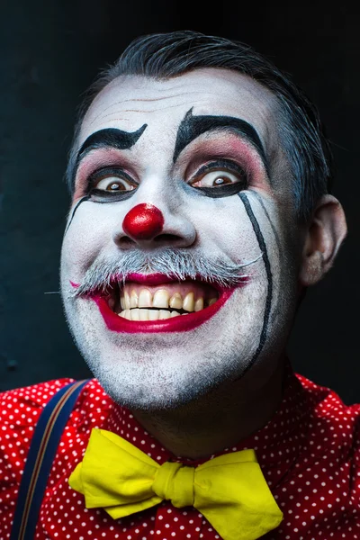 Terrible clown fou et thème Halloween — Photo