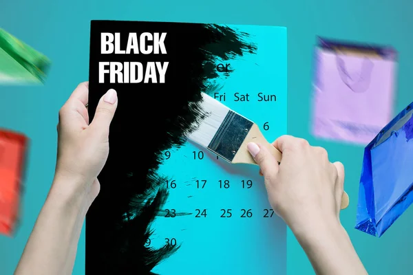 Black Friday Sale - Einkaufskonzept für Feiertage — Stockfoto