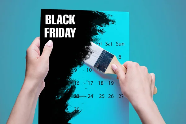 Black Friday sale - holiday shopping concept — Stock Photo, Image