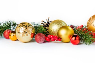 Beyaz altın Noel topları
