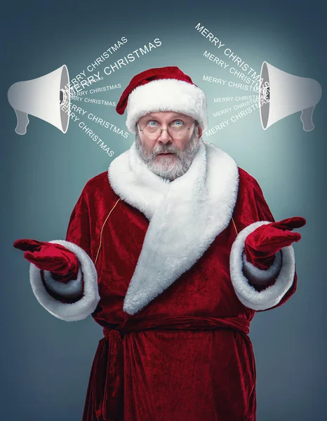 Surprised Santa Claus — Stock Photo, Image