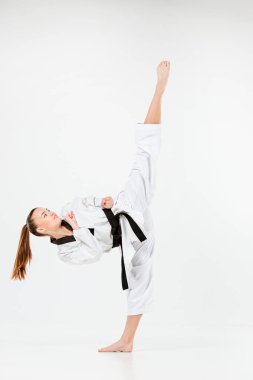 Siyah kuşak karate kızla