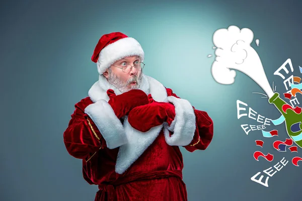 Surprised Santa Claus — Stock Photo, Image