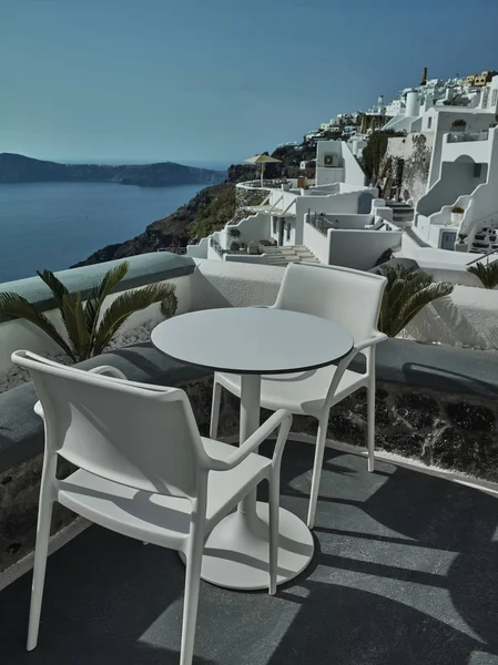 Táj Santorini Island Fíra Görögország — Stock Fotó