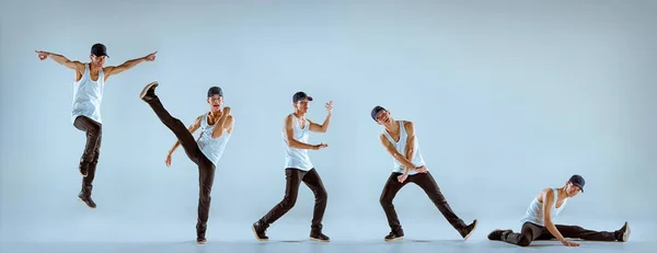 Mężczyzna tańczy hip-hop choreografia — Zdjęcie stockowe