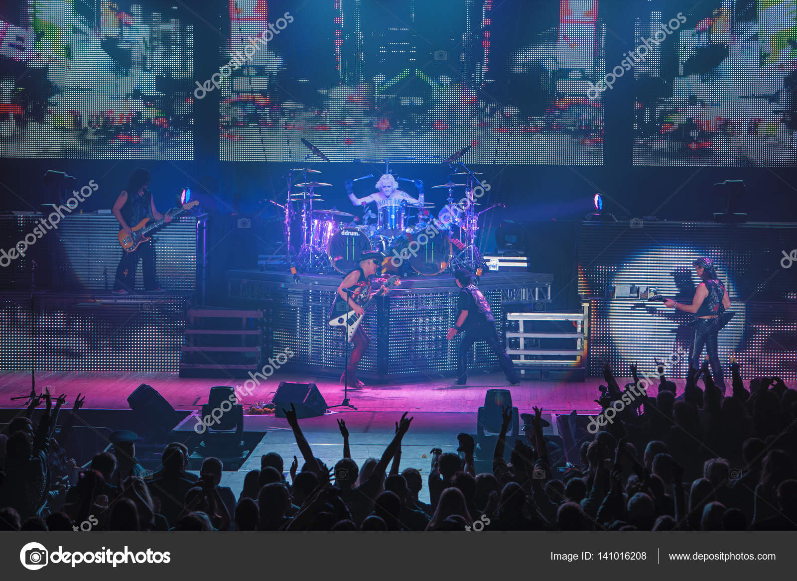 Dnipropetrovsk, Ukraine - October 31, 2012: Scorpions Rock Band.