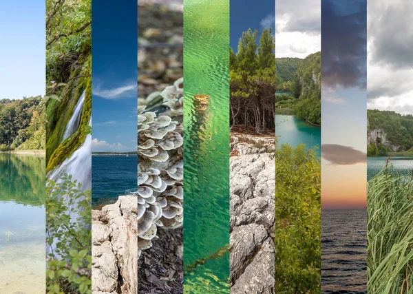 Plitvická jezera Chorvatsko - národní park na podzim — Stock fotografie