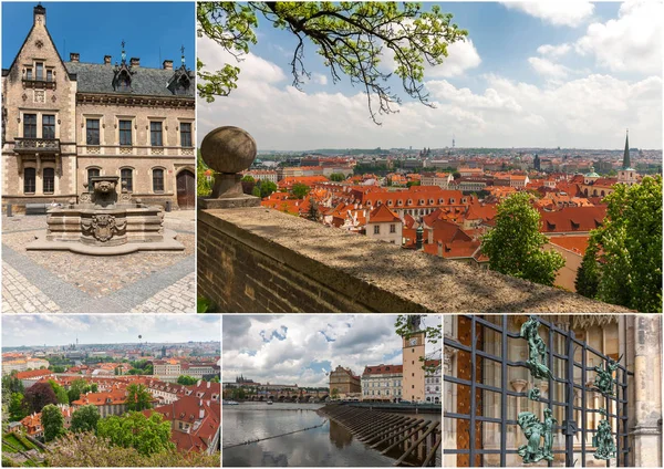 旧市街、プラハ、チェコ共和国を空撮 — ストック写真
