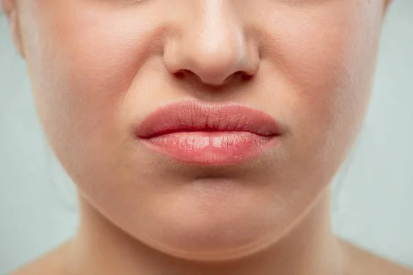 De close-up schot van de vrouw lippen — Stockfoto