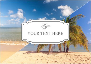 plaj tatil sahneler kolaj