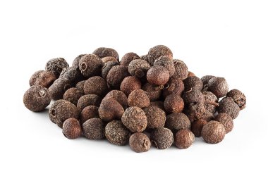 beyaz arkaplanda biber