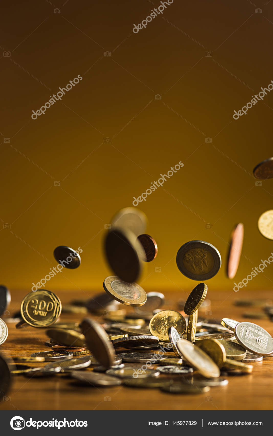 Falling Coins Wallpaper