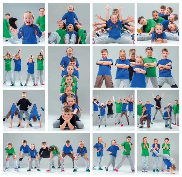 La scuola di danza per bambini, balletto, hiphop, strada, ballerini funky e moderni — Foto Stock