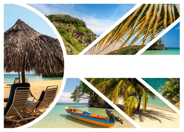 Collage de escenas de vacaciones de playa —  Fotos de Stock