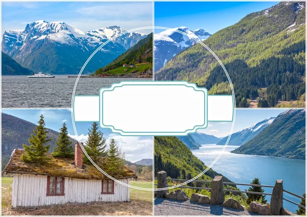 Scenic landscapes of the Norwegian fjords. — Stock Photo, Image