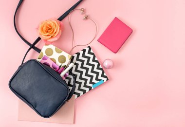 Açık kadın çanta Üstten Görünüm