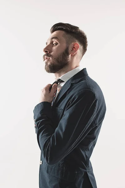 Retrato de jovem bonito elegante — Fotografia de Stock