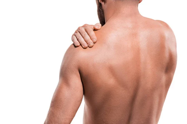 肩の痛みを持つ男 — ストック写真