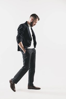 Şık yakışıklı genç adam portresi