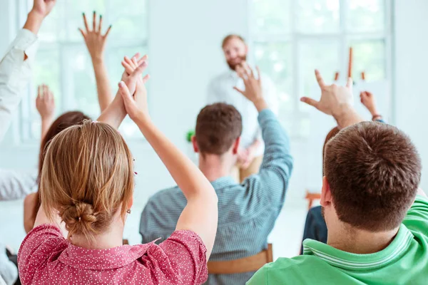 Speaker at Business Meeting in the conference hall. — Stock Photo, Image