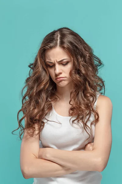 El retrato de la mujer descontenta —  Fotos de Stock