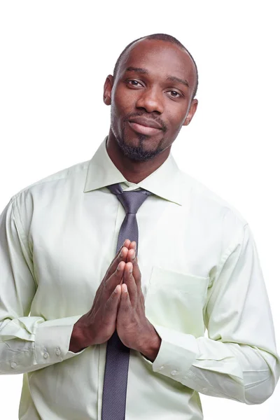 Retrato de guapo joven africano negro sonriente hombre —  Fotos de Stock