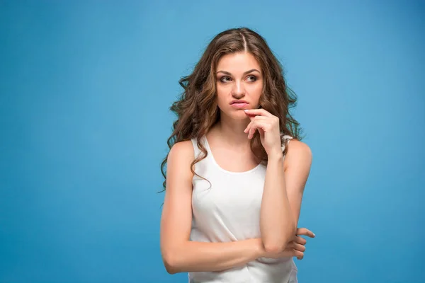 The portrait of disgusted woman — Stock Photo, Image