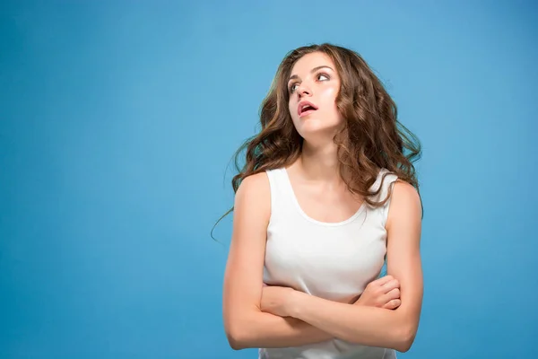 Het portret van walgt vrouw — Stockfoto