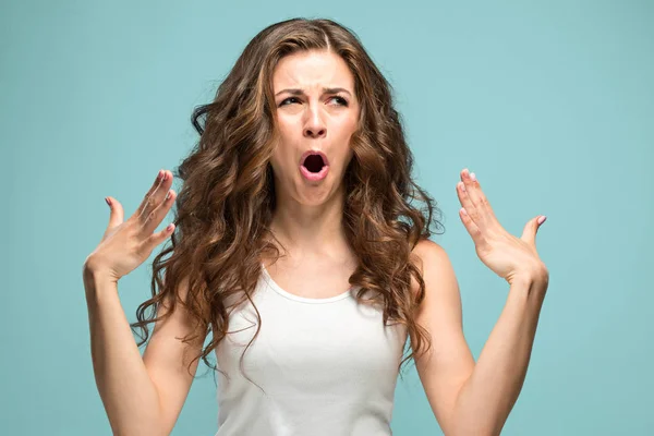 El retrato de la mujer disgustada —  Fotos de Stock