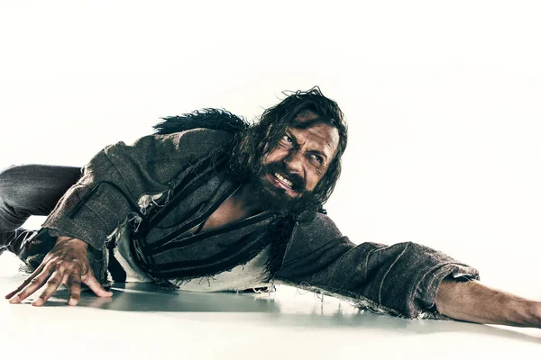 Aktör olarak makyaj, fakir bir adam