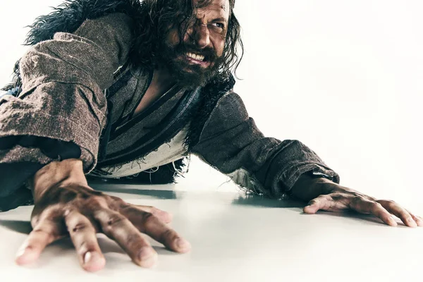 Aktör olarak makyaj, fakir bir adam