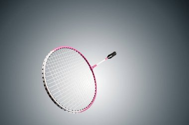 Badminton için bir raket renkli fotoğraf